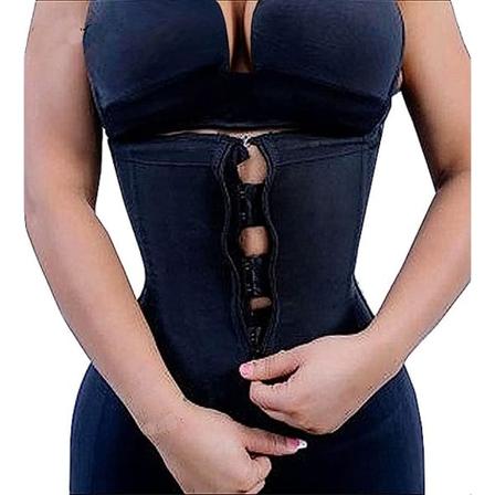 Latex Midjetrener Korsetter Glidelås Underbust Sport Gjord Timeglass Kroppsformer for Kvinner M