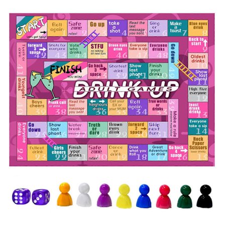 Interaktivt Drickspelet för Vuxna - Kul Festspel för Flickor & Pojkar, Perfekt för Möhippor & Fester