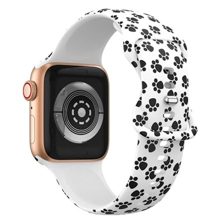 Apple Watch (45 mm) designad klockrem i silikon - Katt Tassar