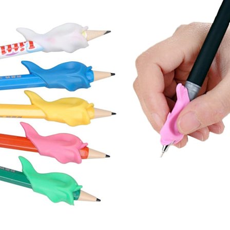 10-pak Pennegreb til børn - Bedre greb om pennen, multifarvet