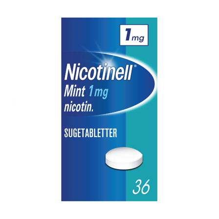 Nicotinell 1 mg sugetabletter, Mint, 36 stk.
