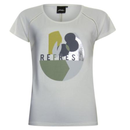 Poools T-Shirt Refresh , Wit , Dames , Maat: XL