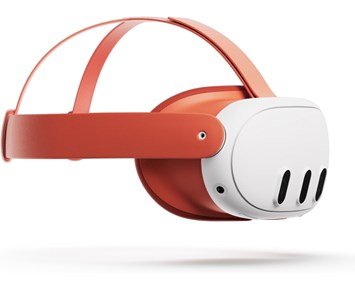 Meta-Quest 3 Colored FI Strap Orange-Ansiktsstykke og hodestropp i stoff for Meta Quest 3-Gaming-VR