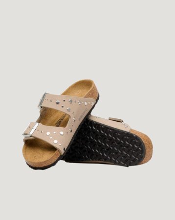 Birkenstock Arizona Rivets Kids SYN Beige Sandaler Jente - Kids Brand Store