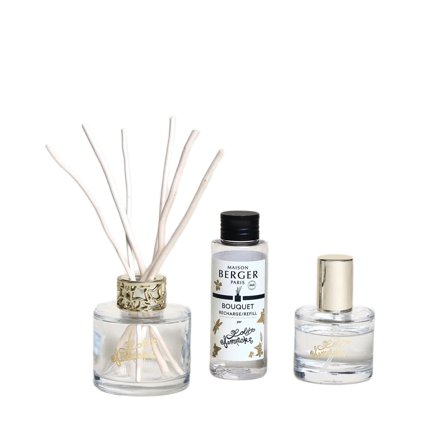 Maison Berger Paris Bouquet Parfumé LOLITA LEMPICKA - Duo Mini Bouquet e Spray Trasparente - Diffusore di Profumo