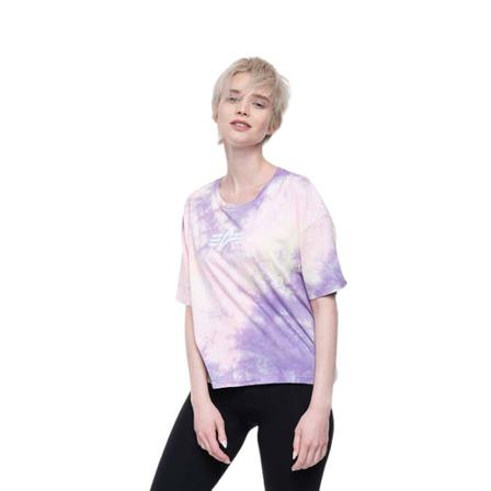 Alpha Industries, Koszulka Basic Tee Batik COS Wmn 116083 536 XS Różowy, Kobieta, Rozmiar: M