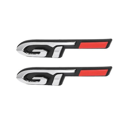 2 stk. Cool 3D bil-stil klistermærke Gt Design til mode bil dør klistermærke