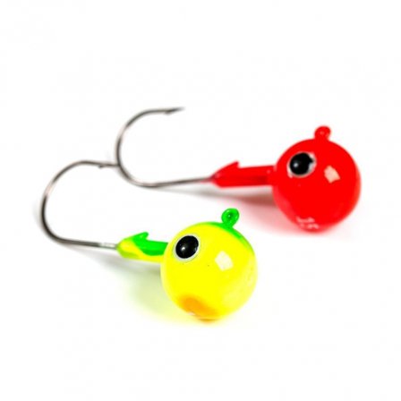 Fladen Jighead Red/Yellow 2-pack, 80g 10/0