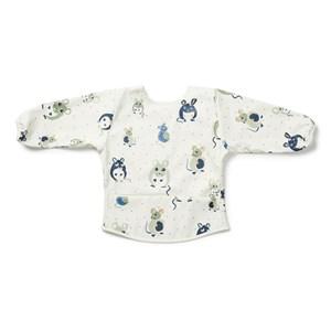 Elodie Forest Mouse Sleeved Bib One Size - Baby feeding - One size - White - Junge