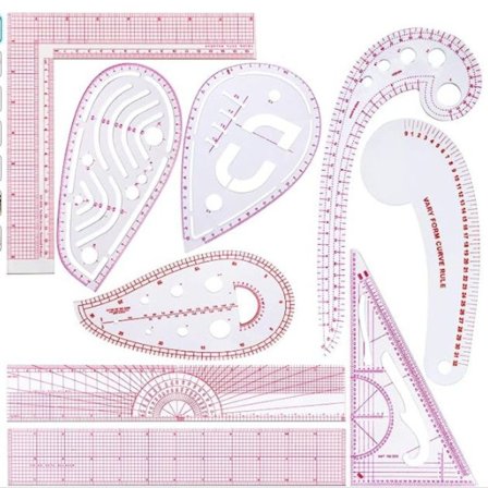 Syning lineal sæt fransk kurve lineal Transparent lineal