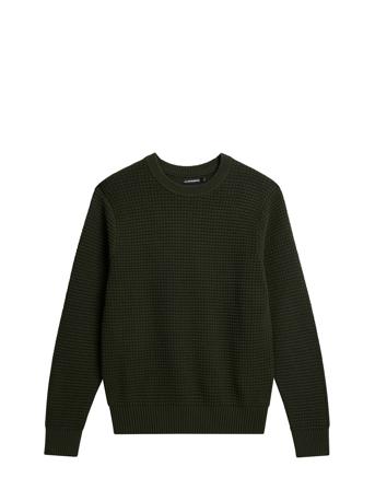 Oliver Structure Sweater Strikkegenser M. Rund Krage Kakigrønn J. Lindeberg*Betinget Tilbud