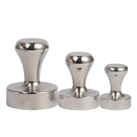 Stærke Magnetiske Trykknapper Neodym Magnet Sugekop Tegnestifter Metal Hængekrog til Køleskab Whiteboard Kontor 5 stk. pr. størrelse