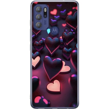 Kompatibelt Mobildeksel til Motorola Motorola Moto G60S Midnattshjerter