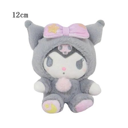 10-15cm Sanrio Plysj Kosedyr Tegneserie Anime Figur Kuromi My Melody Cinnamoroll Søte Dukker Baby Bursdagsgaver Kawaii Dekor