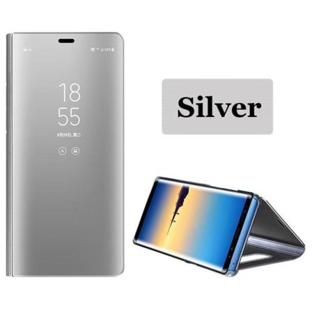 Samsung Galaxy A20E - Stilfuldt glat LEMAN-cover Silver