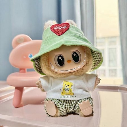 (Kun tøj) Anden generation Monster Have A Seat Serie Sød Dukke Tøjlegetøj Ornament Kun Tøj Sød Dukkelegetøjsgave [Db]