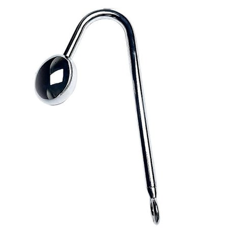 Udskiftelig Metal Rustfri Anal Krog Enkelt Kugle Perle Metal Buet Krog - Perfekt