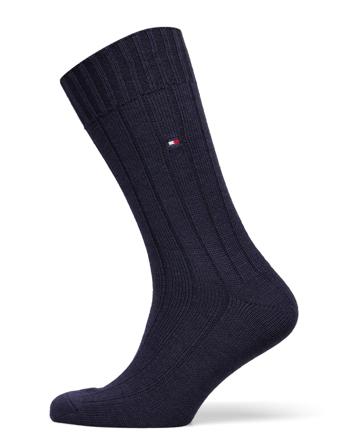 Th Men Sock 1P Wool Bootsock Underwear Socks Regular Socks Navy Tommy Hilfiger