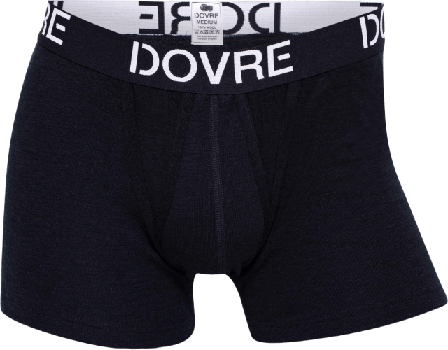 Dovre Boxershorts Med Gylf, 100% Merinoull, Svart Kalsonger Herr M