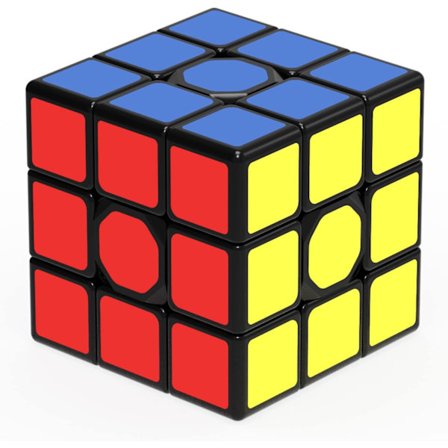 Rubikin kuutio, alkuperäinen Rubikin kuutio, erittäin kestävät tarrat, kirkkaat värit (3x3x3)