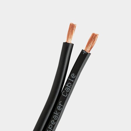 Cable de altavoz Proson, cobre libre de oxígeno (OFC / Oxygen Free Copper), por metro, sin conector, negro