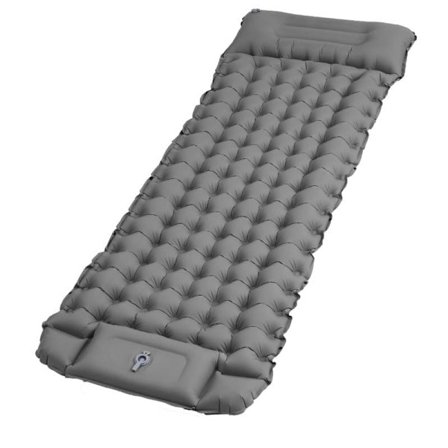 Selvopustende Liggeunderlag, Vandafvisende Campingmadras, Udendørs Ultralet Luftmadras med Fodpumpe_TF_TF