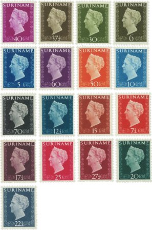 Suriname 1948 - NVPH 257/73 - Ubrugt