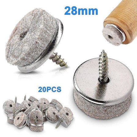 20 st möbelfiltglid med skruv stolsglidset golvskydd