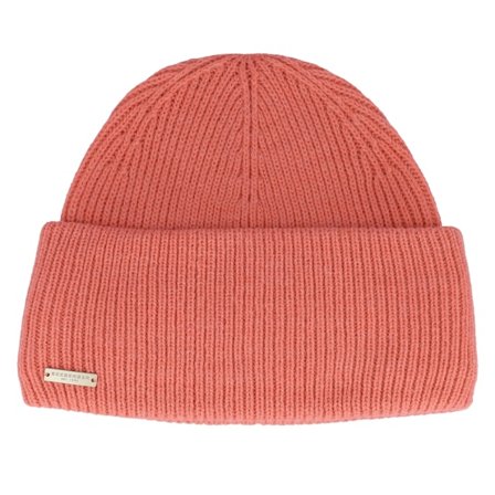 Seeberger - Rosa cuff Mütze - Knit Beanie With Turn Pink Cuff @ Hatstore