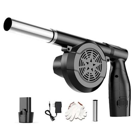 Håndholdt genopladelig kraftfuld luftblæser til grilloptænding, campingmadlavning, elektronisk reparation, effektiv støvfjernelse