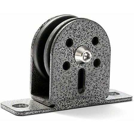 Fitness Lejeblok med Støjsvag U-formet Hjul Rustfrit Stål Drejeløfteblok Kraftig til Fitnesscenter Hjemmesportsudstyr