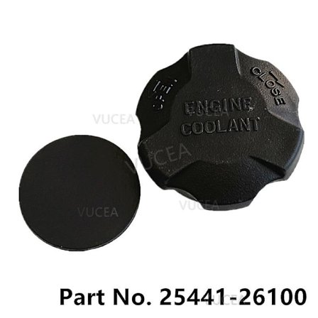 Kylarlock för kylvätskebehållare till Accent Getz H-1 Starex H1 I10 I20 I30 I40 IX20 Ix55 Veloster Powerful Matrix Lavita 2544126100~12121