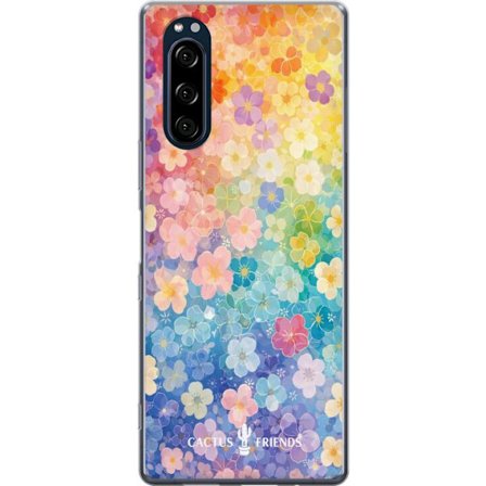 Yhteensopiva Puhelinkuori Sony Sony Xperia 5 Cactus and Friends – RainbowBloom
