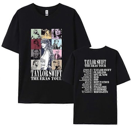 Luxora Unisex Taylor.Swift The Eras Tour Trykket T-skjorte Kortermet Rund Hals Casual Topper
