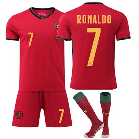 24-25 Portugal Hemmafotboll Barntröja nr 7 Cristiano Ronaldo