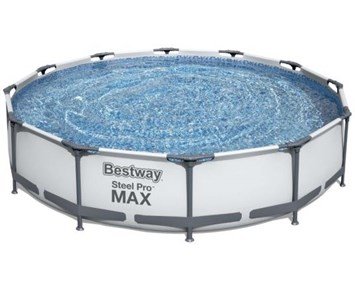 Bestway Steel Pro MAX 12 x 30''/3.66m x 76cm Pool Set' - Stabil pool med snabb och enkel installation
