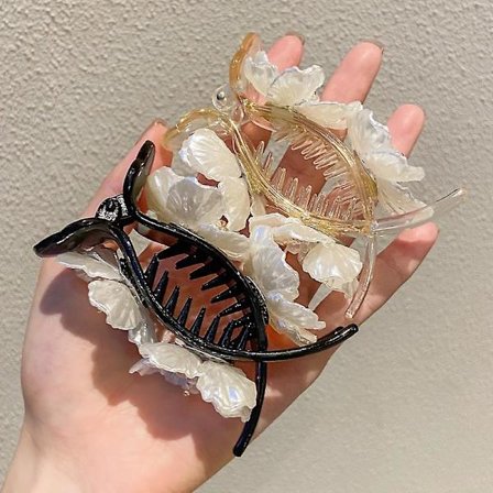 Naisten Kristalli Kukka Hiukset Claw Akryyli Hiukset Leikkeet Hiukset, 2 kpl