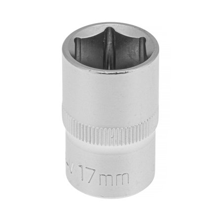 PELA 562395 Hylsa drivstorlek 1/2", 6-kant, kort 17 mm, Handverktyg