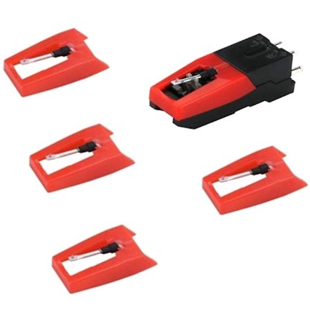 Vinylspelare Skivspelare med Universal Utbytesnål för LP-skivor