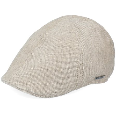 Stetson - Béžová flatcap Kšiltovka - Texas Linen Beige Flat Cap @ Hatstore