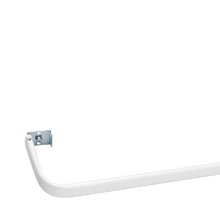 Kirsch G-skena Enkel, reglerbar Gardiner Vit 90-160