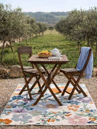 Indoor/Outdoor Rug Washable Cherri - White/Multicolor 200X300 Modern Style