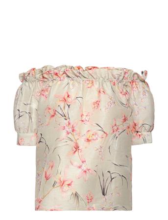 Marthe Silk Top Patterned By Malina