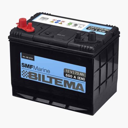 Biltema - Fritidsbatteri marine 12 V 73 Ah