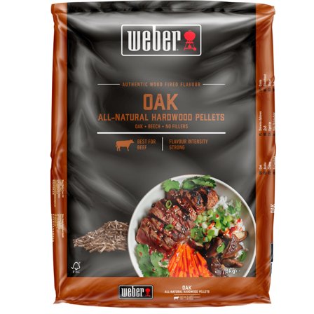 Weber Träpellets Ek 8 kg | Utematlagning > Grillkol, briketter & träpellets > Träpellets | Bagaren och Kocken
