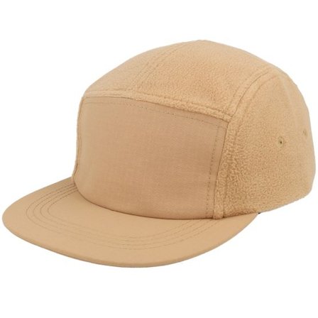 Beechfield - Beige 5panel Keps - Blank Biscuit Recycled Fleece Camper 5-Panel @ Hatstore