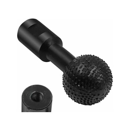 Kugleformet roterende fil, finpolerende effekt, sfærisk slibetilbehør til 4 1/2 og 5 tommer vinkelsliber, kugleformet slibehoved i kulstofstål