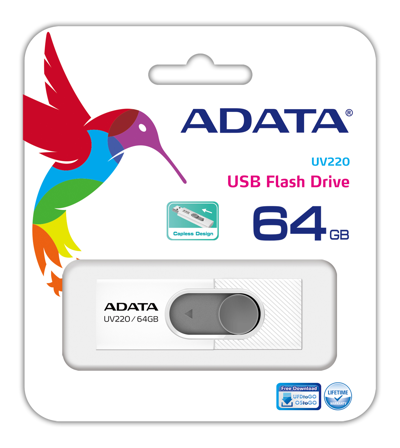 ADATA UV220 - USB-flashstasjon - 64 GB