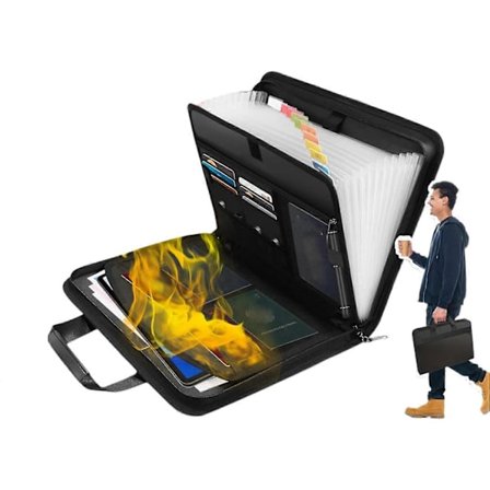 Expanderbar Portabel Dokumentmapp, A4 Dokumentmapp, A4 Dokumentmapp, 5-facks Handhållen Dokumentmapp