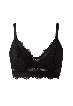 Understatement Lace Nursing Bralette Bh Dam Svart XXL